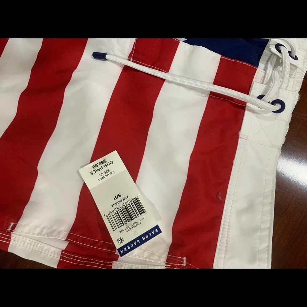 Ralph Lauren American Flag Swim Trunks